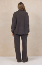 Vintage Havana Heather Coffee Knit Wide Leg Pant