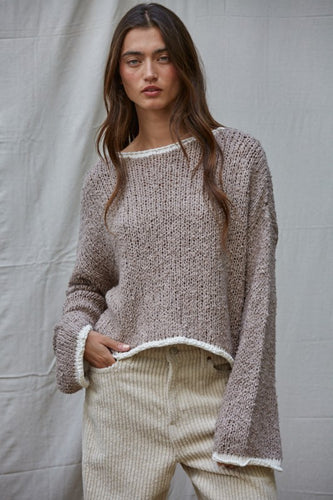 Dreamscape Sweater - Mocha Ivory