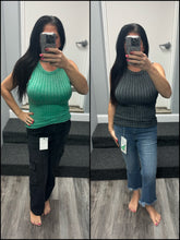 RIBBED SLEEVELESS TANK TOP WITH EXPOSED SEAM - ASSORTED COLORS