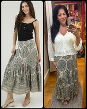 Mandela Printed Skirt - Ivory or Teal