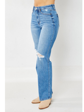 JUDY BLUE High Waist Tummy Control Knee Destroy Straight