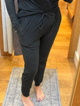 Jogger Pants With Drawstring - Black