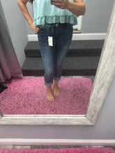 Judy Blue Dark Wash Cuffed Capri