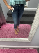 Judy Blue Dark Wash Cuffed Capri