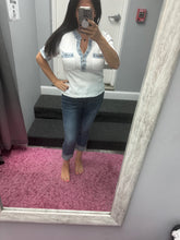 Judy Blue Dark Wash Cuffed Capri