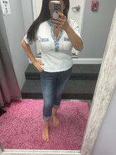 Judy Blue Dark Wash Cuffed Capri