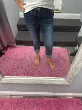 Judy Blue Dark Wash Cuffed Capri