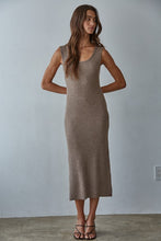 Apollo Ribbed Midi Dress - Dark Mocha or Heather Grey