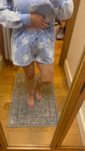 Washed Embroidery Terry Shorts - Washed Pistachio or Washed Ice Blue