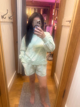 Washed Embroidery Terry Shorts - Washed Pistachio or Washed Ice Blue