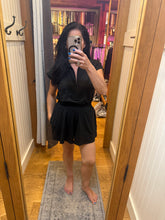 Butter Short Sleeve Quarter Zip Romper - Sugar Pink or Black