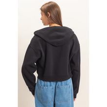 Star Patch Hoodie - Black or Heather Grey
