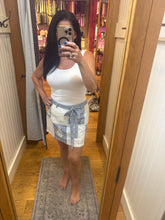 Lace & Embroidery Color Blocked Skort