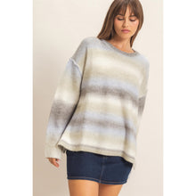 Gradient Crew Neck Sweater - Grey Combo