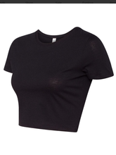 Bella Canvas Women’s Crop Tee - Black