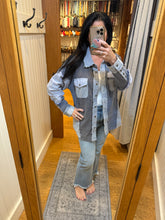 Washed Mix Fabric Loose Fit Shirt