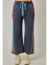 Color Block Terry Sweatpants - Navy Combo
