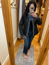 Kenza Two-Material Denim Puffer Jacket - Black or White