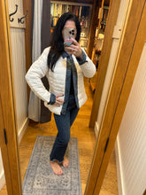 Kenza Two-Material Denim Puffer Jacket - Black or White