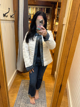 Kenza Two-Material Denim Puffer Jacket - Black or White