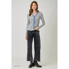 Washed Thermal Button Down Top - Assorted Colors