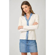 Washed Thermal Button Down Top - Assorted Colors