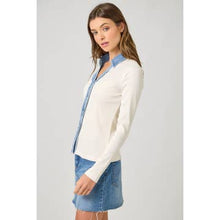 Washed Thermal Button Down Top - Assorted Colors