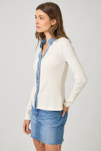 Washed Thermal Button Down Top - Assorted Colors