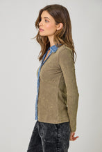 Washed Thermal Button Down Top - Assorted Colors