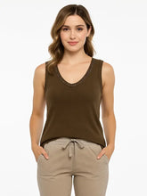 Sequin V-Neck Tank Tops - Assorted Colors