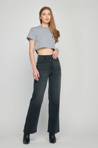 Hidden Logan Black High Rise 31in Inseam Dad Jean