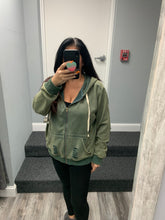 POL Washed Distressed Zip-up Hoodie - Assorted Colors