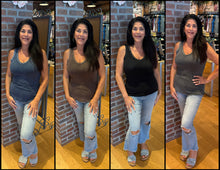 Sequin V-Neck Tank Tops - Assorted Colors