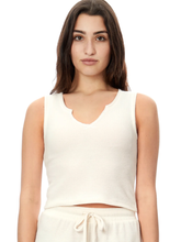 Brushed Super Soft Waffle Sleeveless Tank Top - Barbie Pink or Artic Wolf