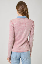 Washed Thermal Button Down Top - Assorted Colors