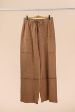 Mineral Washed Wide Leg Casual Comfy Pants - Assorted Colors
