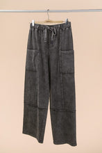 Mineral Washed Wide Leg Casual Comfy Pants - Assorted Colors