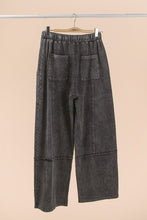 Mineral Washed Wide Leg Casual Comfy Pants - Assorted Colors