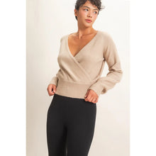 Wrap V Neck Sweater - Assorted Colors