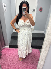 Ruffled Top Floral Midi Dress - Sage or Lavender