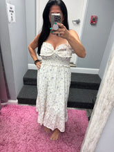 Ruffled Top Floral Midi Dress - Sage or Lavender