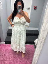 Ruffled Top Floral Midi Dress - Sage or Lavender