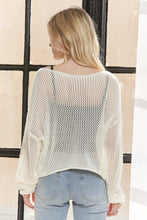 Lightweight Floral Sweater Top - Oatmeal, Blush, Charcoal