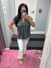 BOHO PAISLEY SHIRRING BLOUSE - BLACK OR MAUVE