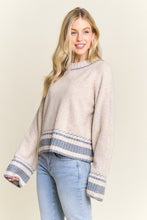 Long Sleeve Crew Neck Sweater - Oatmeal