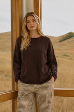 Raw Edge Extended Shoulder Long Sleeve Sweater - Assorted Colors