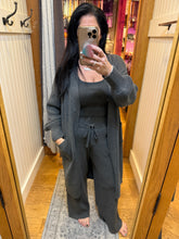 Staycation Ribbed Pants - Charcoal