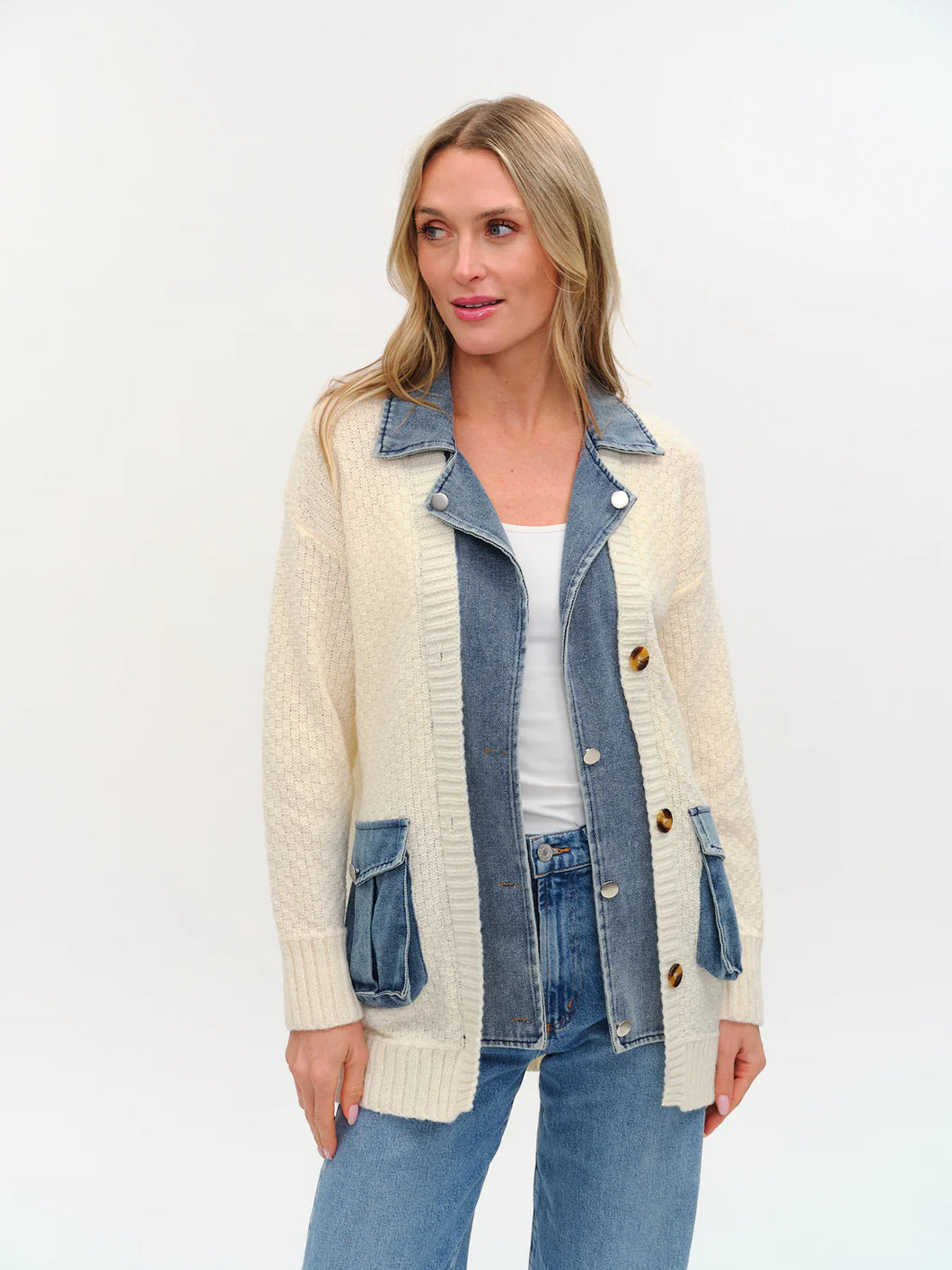 SIX FIFTY Rachel Cardigan - Ivory