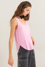 V NECK TANK TOP - ASSORTED COLORS