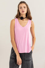 V NECK TANK TOP - ASSORTED COLORS